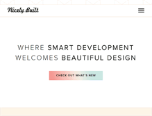 Tablet Screenshot of nicelybuilt.com